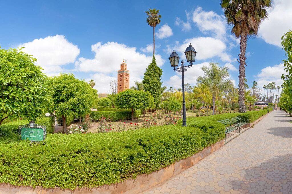 Koutoubia Gardens in Marrakech